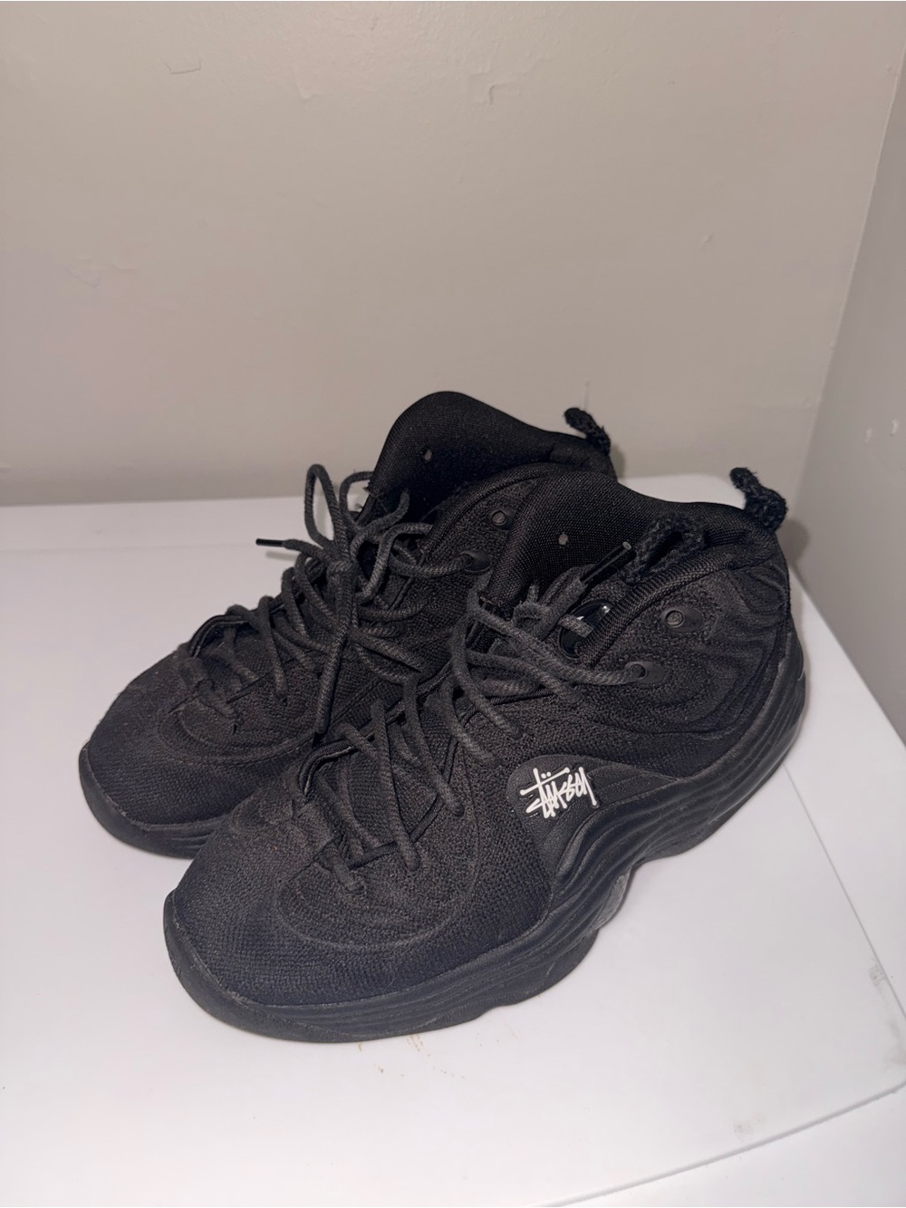 Nike x Stussy Air Zoom Spiridon Cage 2 Black Low Top Sneaker D05674-001
